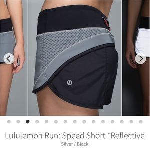 Lululemon Speed Short *reflective* 2.5 inseam size 10.  GUC